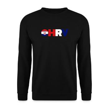 Croatie (Hrvatska) - Sweat-shirt Unisexe - noir - Devant - Alina (178cm) & Michal (187cm)