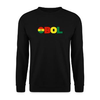 Bolivia - Unisex Sweatshirt - black - Front - Alina (178cm) & Michal (187cm)