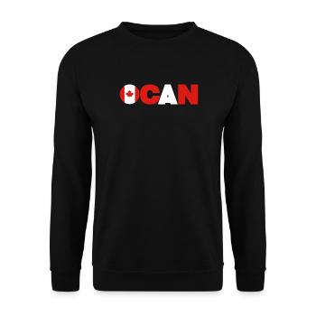 Canada - Unisex Sweatshirt - black - Front - Alina (178cm) & Michal (187cm)