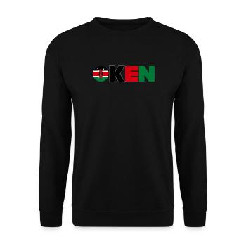 Kenya - Sweat-shirt Unisexe - noir - Devant - Alina (178cm) & Michal (187cm)