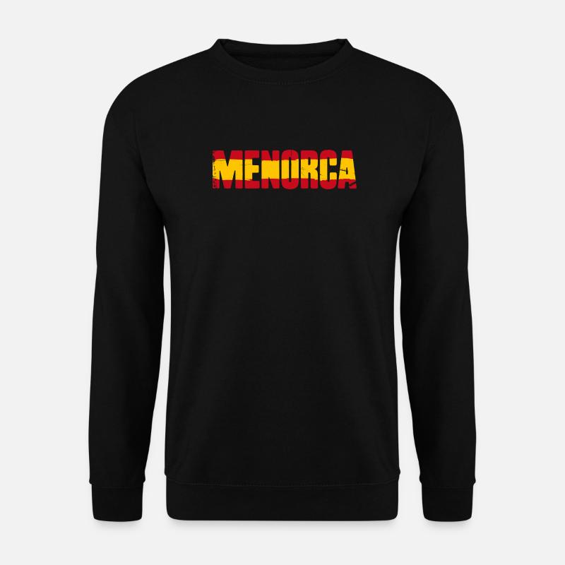 Menorca Flagge Spanien - Unisex Pullover - Schwarz