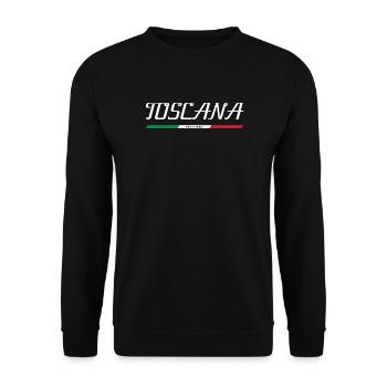 TOSKANA TOSCANA ITALIEN ITALIA URLAUB INSEL (w) - Unisex Pullover - Schwarz - Vorne - Alina (178cm) & Michal (187cm)