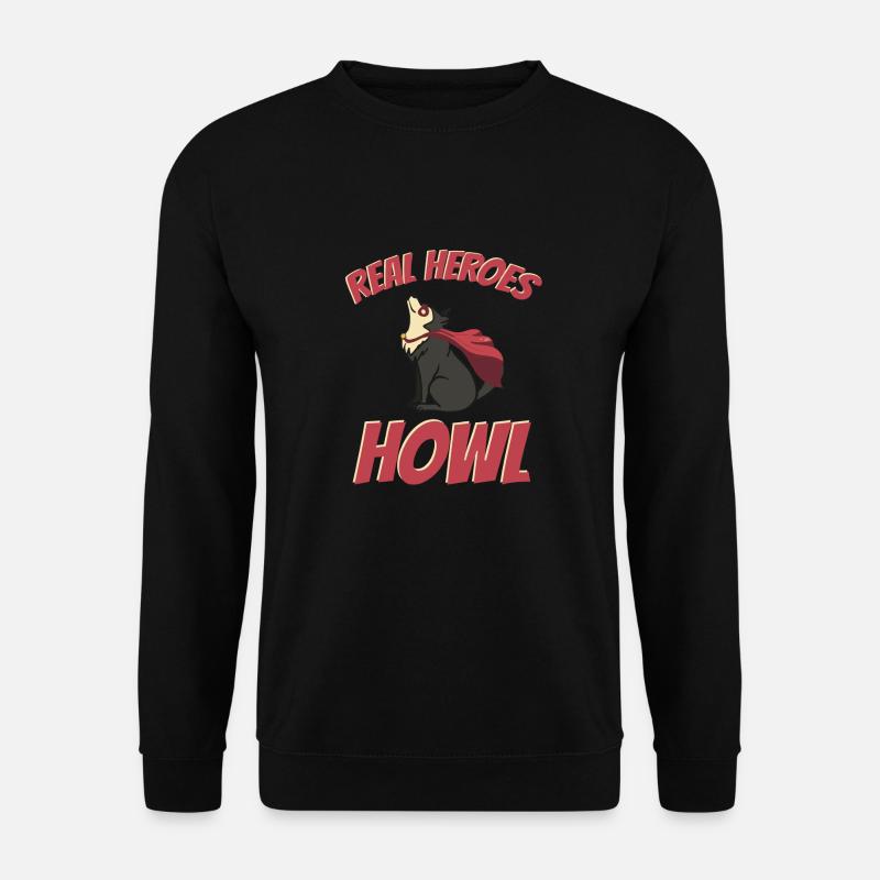 Wolf - Unisex Sweatshirt - black