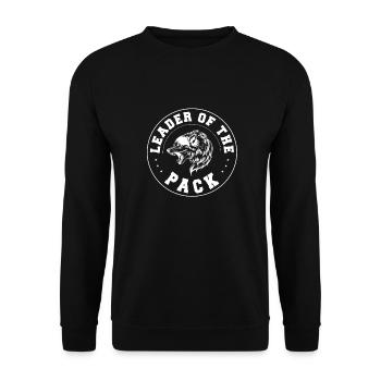 Wolf - Unisex Sweatshirt - black - Front - Alina (178cm) & Michal (187cm)