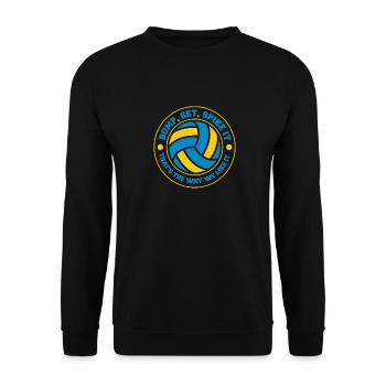 Volleyball Beach Volleyball - Unisex Sweatshirt - black - Front - Alina (178cm) & Michal (187cm)