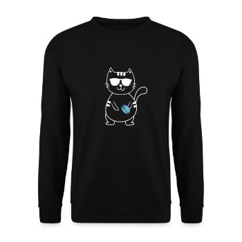Rugby - Unisex Pullover - Schwarz - Vorne - Alina (178cm) & Michal (187cm)