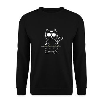 Baby-foot baby-foot Wuzzler - Sweat-shirt Unisexe - noir - Devant - Alina (178cm) & Michal (187cm)
