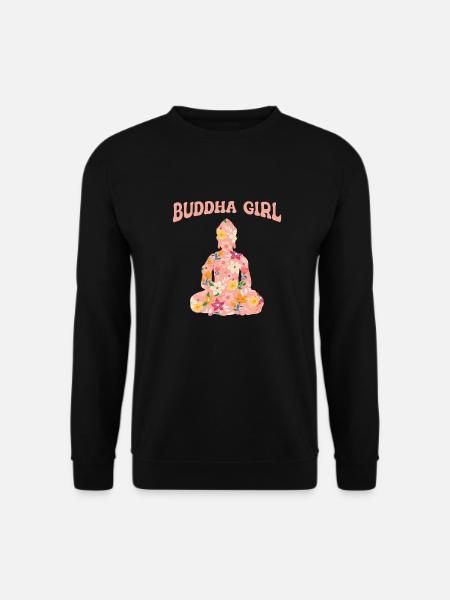 Buddha Buddhist Buddhism - Unisex Sweatshirt - black
