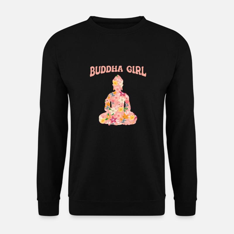 Buddha Buddhist Buddhism - Unisex Sweatshirt - black