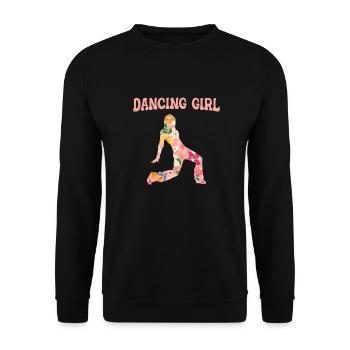 Tanzen Tänzer Tanz - Unisex Pullover - Schwarz - Vorne - Alina (178cm) & Michal (187cm)