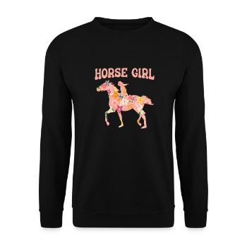 Cavalier Équitation Équitation - Sweat-shirt Unisexe - noir - Devant - Alina (178cm) & Michal (187cm)