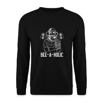Beekeepers Bees Honey Beekeeper Bee - Unisex Sweatshirt - black - Front - Alina (178cm) & Michal (187cm)