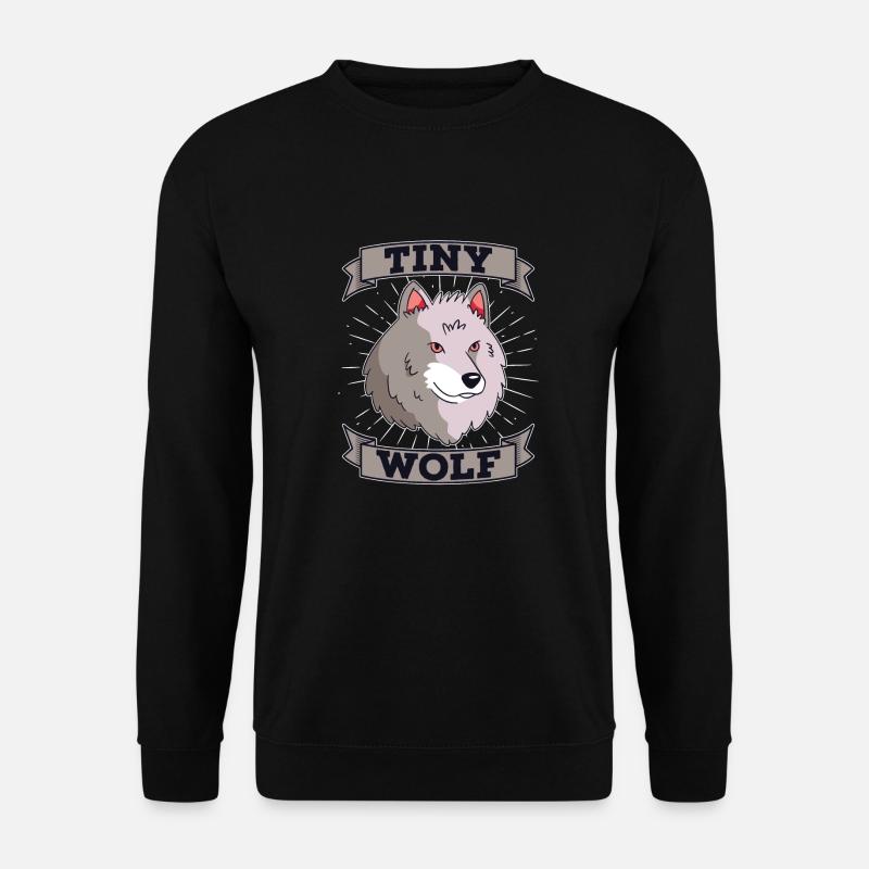 Wolf - Unisex Pullover - Schwarz