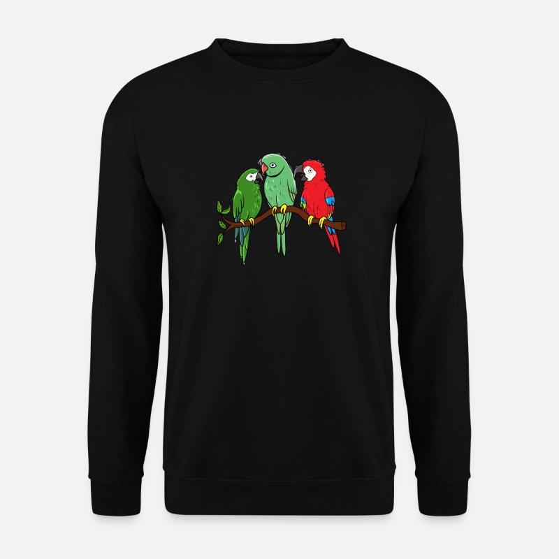 Papagei - Unisex Pullover - Schwarz