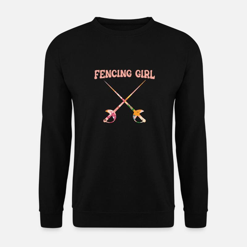 Fechten - Unisex Pullover - Schwarz