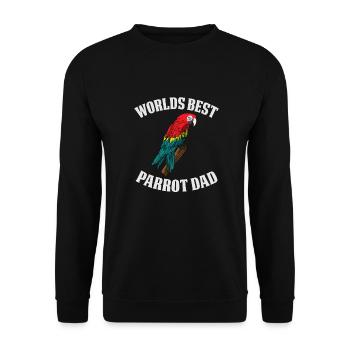 Perroquet - Sweat-shirt Unisexe - noir - Devant - Alina (178cm) & Michal (187cm)