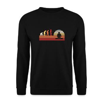 DJ Discjockey - Unisex Pullover - Schwarz - Vorne - Alina (178cm) & Michal (187cm)