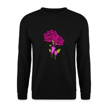 Cancer du sein - Sweat-shirt Unisexe - noir - Devant - Alina (178cm) & Michal (187cm)