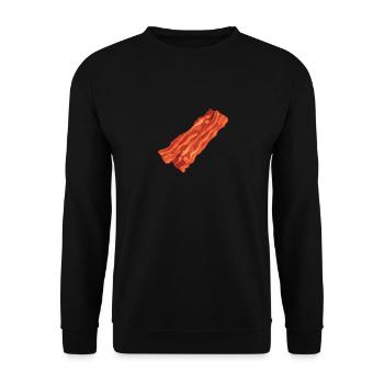 Bacon Bacon Breakfast - Unisex Sweatshirt - black - Front - Alina (178cm) & Michal (187cm)