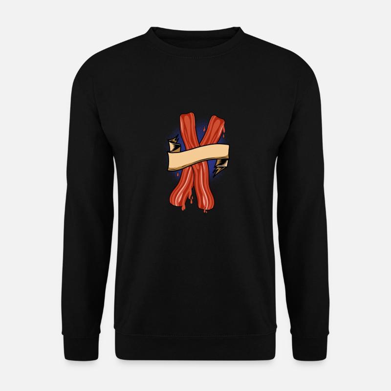 Bacon Bacon Petit déjeuner - Sweat-shirt Unisexe - noir