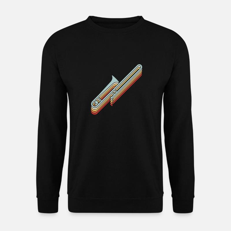 Retro Posaune Vintage Posaune - Unisex Pullover - Schwarz