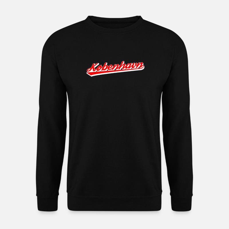 København Script Retro Logo - Unisex Pullover - Schwarz