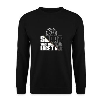 Volleyball Beachvolleyball - Unisex Pullover - Schwarz - Vorne - Alina (178cm) & Michal (187cm)