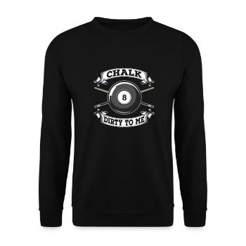 Billard 8-Ball - Unisex Pullover - Schwarz - Vorne - Alina (178cm) & Michal (187cm)