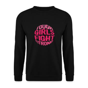 Cancer du sein - Sweat-shirt Unisexe - noir - Devant - Alina (178cm) & Michal (187cm)