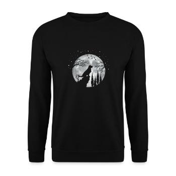 Golden Retriever - Unisex Sweatshirt - black - Front - Alina (178cm) & Michal (187cm)