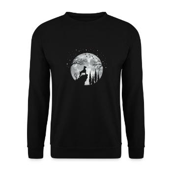 Boxer Chien - Sweat-shirt Unisexe - noir - Devant - Alina (178cm) & Michal (187cm)