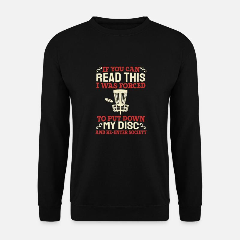 Frisbee Golf - Unisex Sweatshirt - black