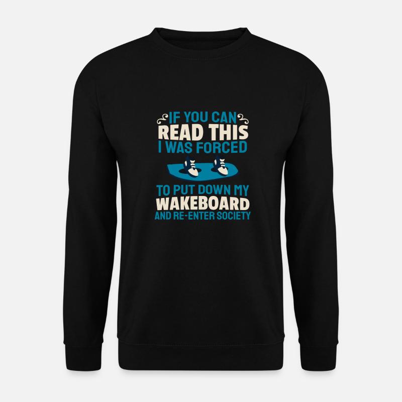 Wakeboarden Wakeboarding Wakeboard - Unisex Pullover - Schwarz