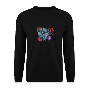 Tricoter - Sweat-shirt Unisexe - noir - Devant - Alina (178cm) & Michal (187cm)