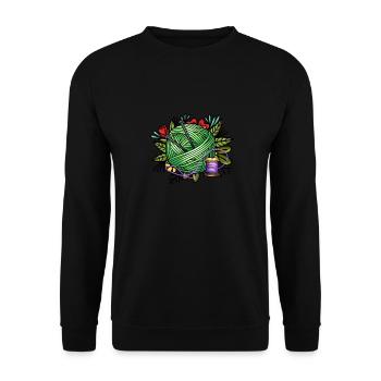 Tricoter - Sweat-shirt Unisexe - noir - Devant - Alina (178cm) & Michal (187cm)