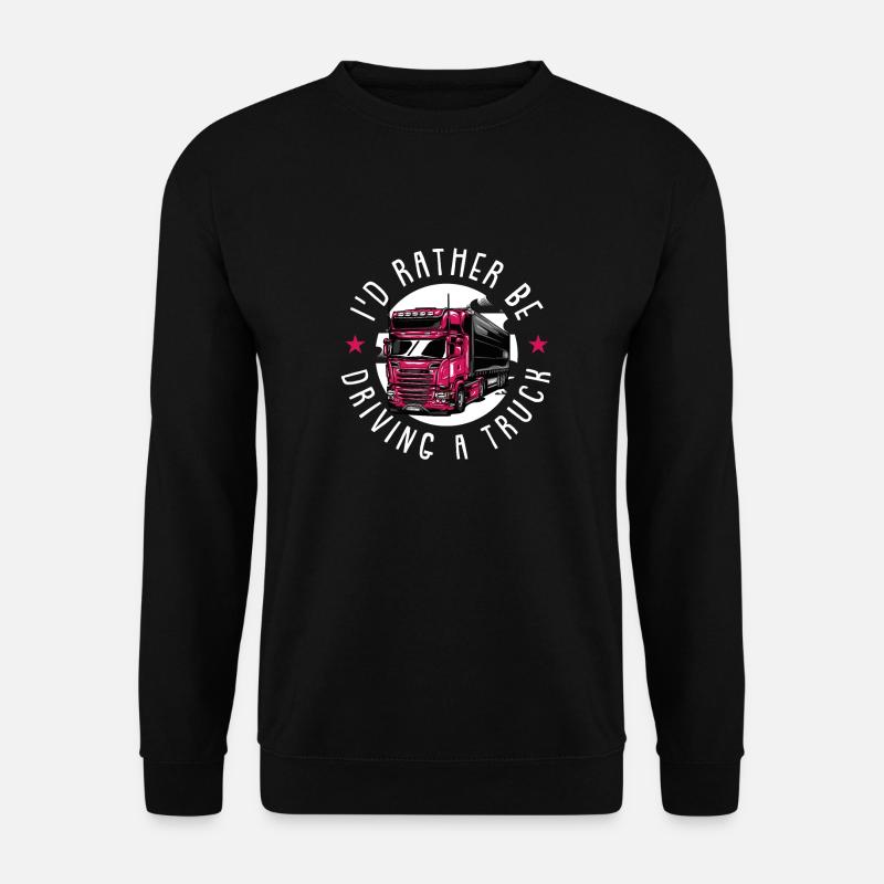 LKW Fahrerin - Unisex Pullover - Schwarz