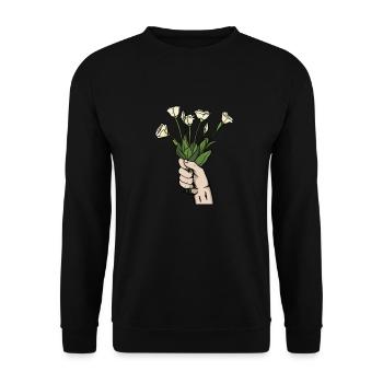 Florist Floristry - Unisex Sweatshirt - black - Front - Alina (178cm) & Michal (187cm)