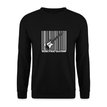 Electric Guitar Electric Guitar Guitarist Guitar - Unisex Sweatshirt - black - Front - Alina (178cm) & Michal (187cm)