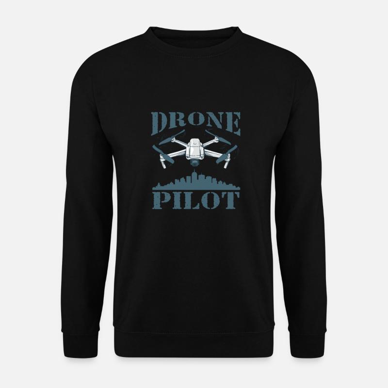 Drone Drone Pilot Quadcopter - Unisex Sweatshirt - black