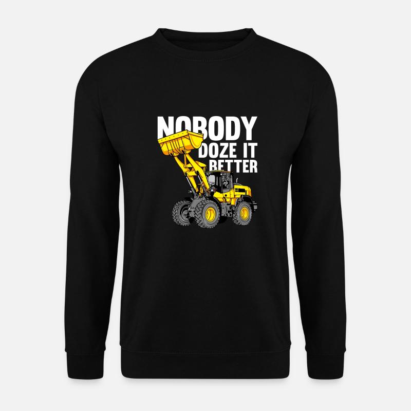 Bulldozer bulldozer crawler - Unisex Sweatshirt - black