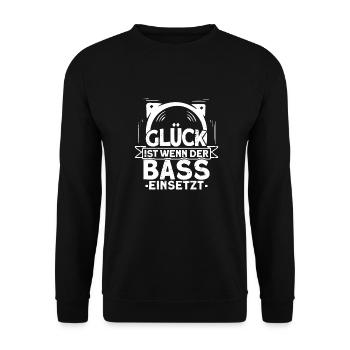 Techno - Unisex Pullover - Schwarz - Vorne - Alina (178cm) & Michal (187cm)