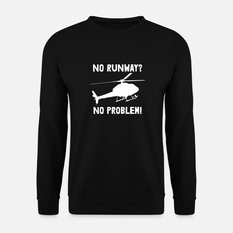 Hélicoptère Hélicoptère Pilote Heli - Sweat-shirt Unisexe - noir