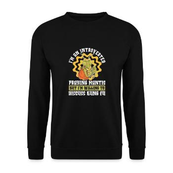 Kung Fu - Unisex Sweatshirt - black - Front - Alina (178cm) & Michal (187cm)