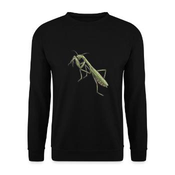 Gottesanbeterin - Unisex Pullover - Schwarz - Vorne - Alina (178cm) & Michal (187cm)