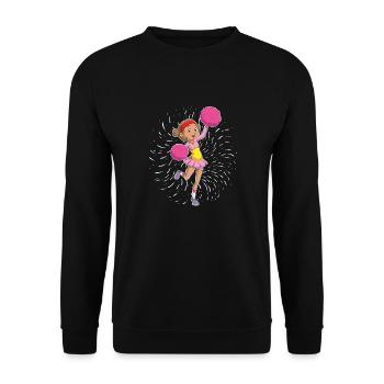 Cheerleading Cheerleader - Unisex Pullover - Schwarz - Vorne - Alina (178cm) & Michal (187cm)