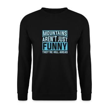Père blagues Papa Blagues - Sweat-shirt Unisexe - noir - Devant - Alina (178cm) & Michal (187cm)