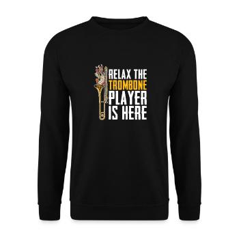 Jazz - Unisex Sweatshirt - black - Front - Alina (178cm) & Michal (187cm)