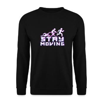 Triathlon - Unisex Sweatshirt - black - Front - Alina (178cm) & Michal (187cm)