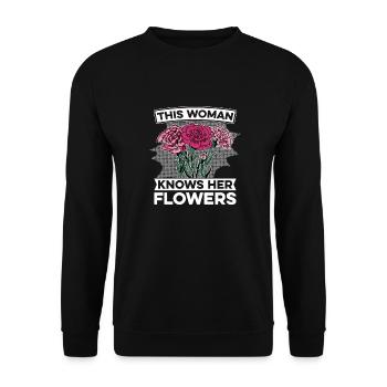 Florist Floristry - Unisex Sweatshirt - black - Front - Alina (178cm) & Michal (187cm)