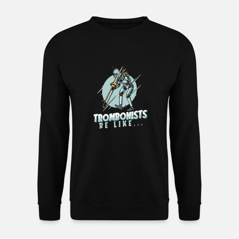 Posaune - Unisex Pullover - Schwarz